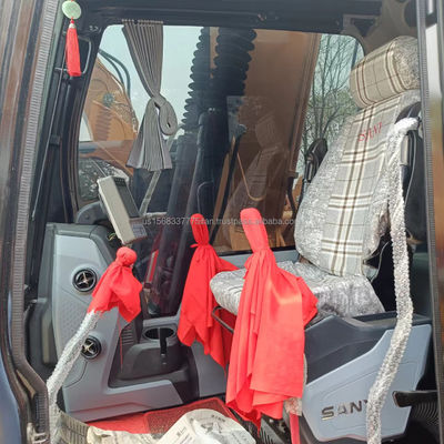Excavadora Sany SY135C usada com capacidade de balde de 0,6M3 e válvula hidráulica original