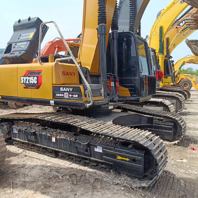 Excavadora usada SANY SY215C com excelente estado e desempenho