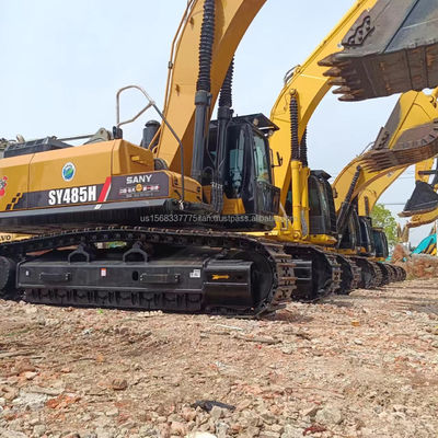 SANY SY485H Excavadora Crawler com capacidade de balde de 2,23m3 e bomba hidráulica original