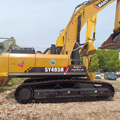 SANY SY485H Excavadora Crawler com capacidade de balde de 2,23m3 e bomba hidráulica original