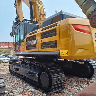 SANY SY485H Excavadora Crawler com capacidade de balde de 2,23m3 e bomba hidráulica original