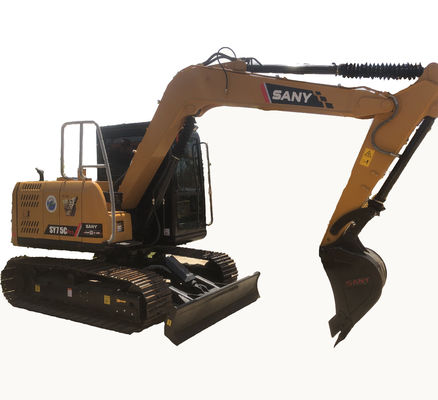 41.1 kw Motor SANY SY75C Pro Excavator Excelente desempenho de trabalho garantido