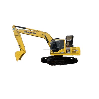 Excavadora Komatsu PC200 de 20 toneladas com potência de 195 kW Excavadora de rastreador hidráulico japonesa usada