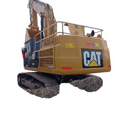 Excavadora usada Caterpillar Cat 349 com cilindro hidráulico original