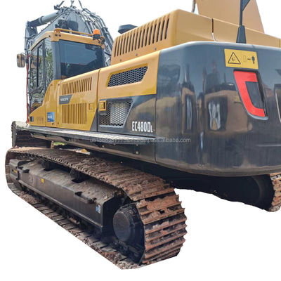 Excavadora VOLVO EC480DL usada com capacidade de balde de 3,8 M3 e cilindro hidráulico original