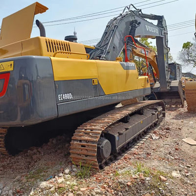 Excavadora VOLVO EC480DL usada com capacidade de balde de 3,8 M3 e cilindro hidráulico original
