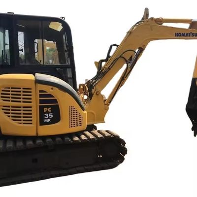 Mini escavadeira Komatsu PC35 com 0-2000 horas de trabalho e 3500 kg de peso da máquina