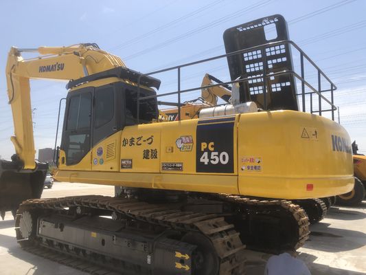 Japão Excavadora hidráulica de rastreamento Komatsu PC450 45 toneladas com capacidade de balde 2M3