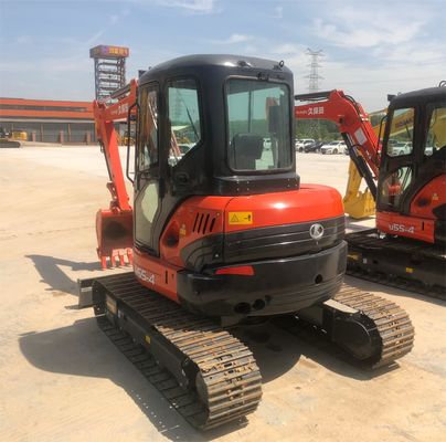 Excavadora Kubota KX165 usada com peso operacional de 5,5 toneladas e válvula hidráulica original