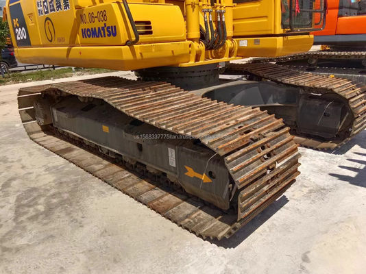 Excavadora Komatsu PC200 de 20 toneladas Japão Excavadora hidráulica usada com consumo