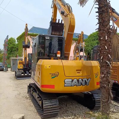Excavadora Sany SY75C SY75CPRO usada com capacidade de balde de 0,32M3 e potência de 41,1 kW