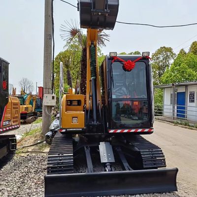 Excavadora Sany SY75C SY75CPRO usada com capacidade de balde de 0,32M3 e potência de 41,1 kW