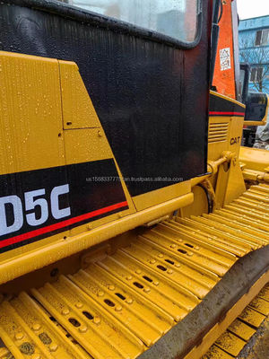 Bulldozer Cat D5C usado com cilindro hidráulico original 23400 KG Máquina de construção