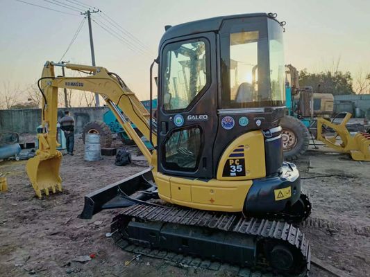 0.2M3 Capacidade de balde Excavadora Mini Komatsu PC35 usada desde 2016 para construção