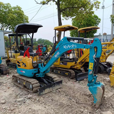 Mini escavadeira KUBOTA KXU17 usada em lojas de materiais de construção com características