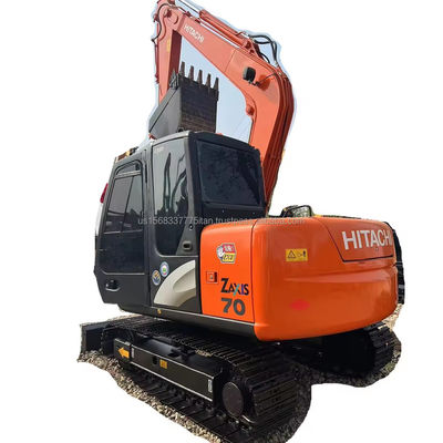 7 toneladas Hitachi ZX70 Excavator Made in Japan Hipercinese e baixas horas de trabalho 0-2000