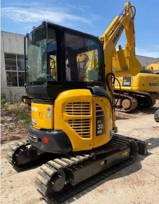 3000 KG segunda mão Komatsu PC30 Excavador usado com válvula original em boas condições