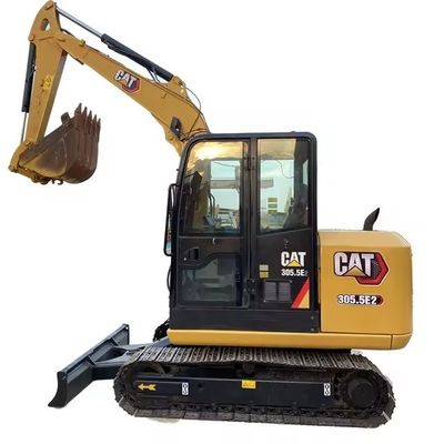 Usado CAT305.5 Excavadora 5,5 toneladas Peso de operação Horas baixas Perfeito para trabalhos de construção