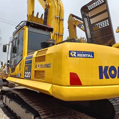 Excavadora Komatsu PC220 com cilindro hidráulico original e capacidade de balde de 1,2 M3