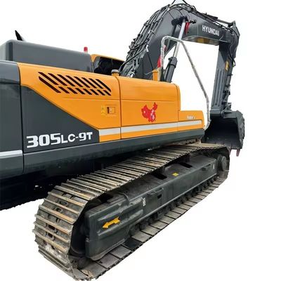 Excavadora Hyundai 305LC-9T acessível com cilindro e motor hidráulicos originais