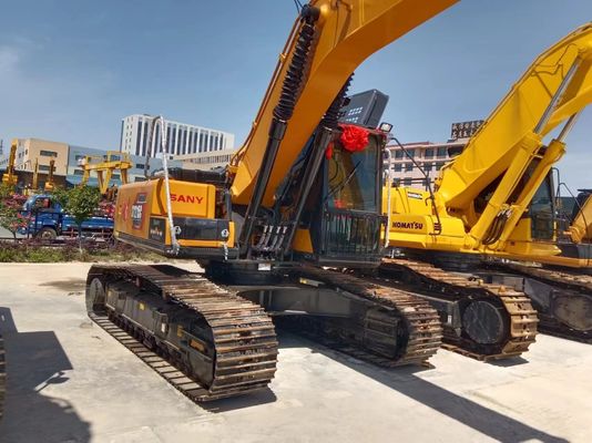Excavadora Sany SY215C usada com cilindro hidráulico original e capacidade de balde de 1,1 m3