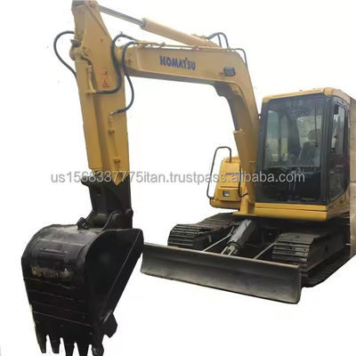 Mini-excavadora hidráulica Komatsu PC60 com bomba hidráulica original e poucas horas de trabalho