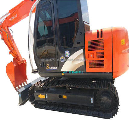 Máquinas de construção Usadas Hitachi ZX70 escavadeira com 98kw de potência e poucas horas de trabalho