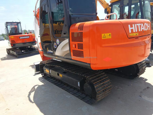 Máquinas de construção Usadas Hitachi ZX70 escavadeira com 98kw de potência e poucas horas de trabalho