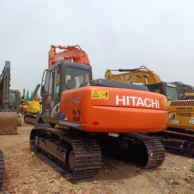 98kw Hitachi zx200 90% 12 toneladas de segunda mão EPA máquina escavadora de rastreador escavadora usada