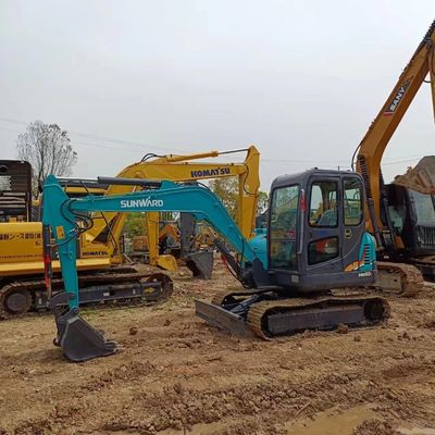 6000 KG Peso da máquina SUNWARD SWE60E Excavadora Multifunção Mini Excavadora de 6 toneladas