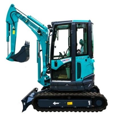 Motor usado da Caterpillar e componentes da Hyundai na mini escavadeira Sunward SWE60E de 6 toneladas