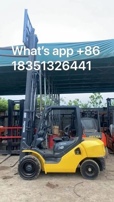 Bom estado 3000 kg Peso Eletrônico em empilhadeira Komatsu 3 toneladas de motor AC